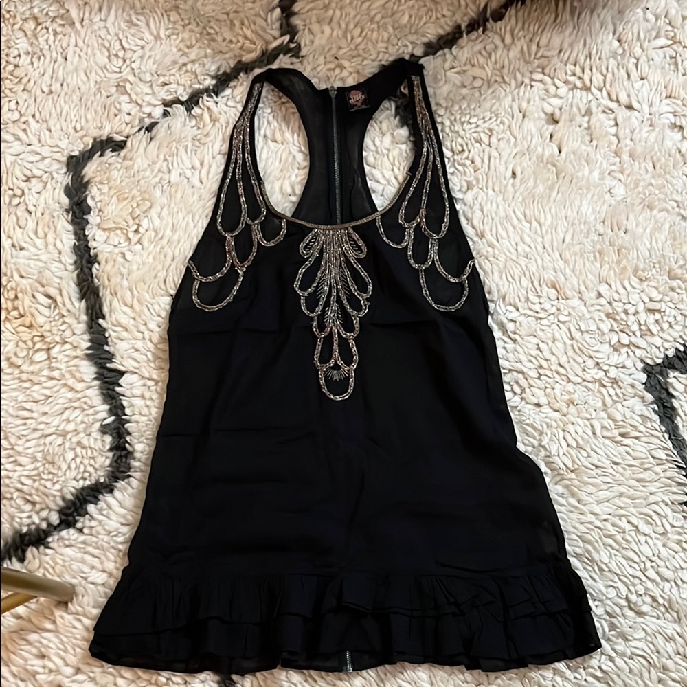Black Embellished Women's Top